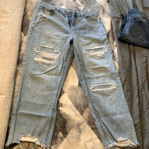 American Eagle Straight Leg Mid Rise Jeans